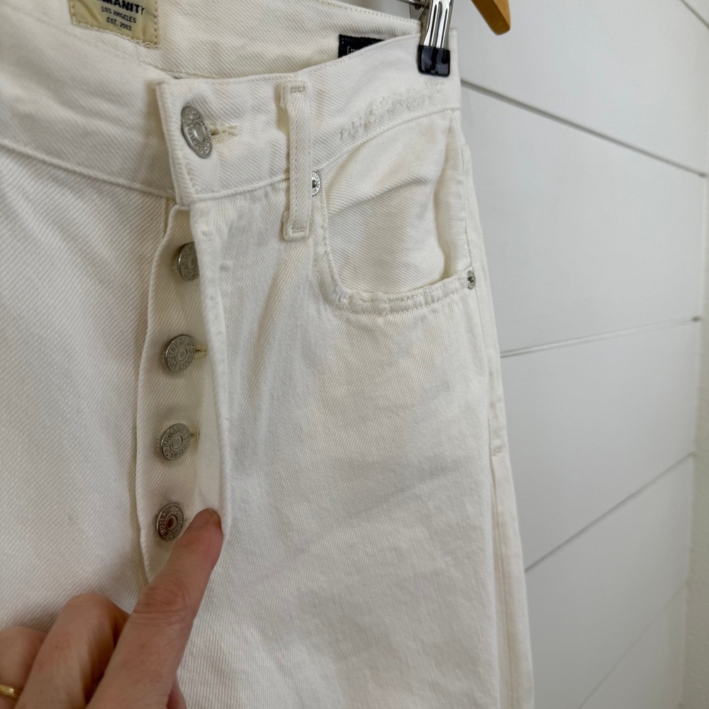 Citizens of Humanity Emery High Rise Relaxed Crop MOONSTONE Distressed Jeans 25 - Picture 5 of 15